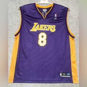 Rebook #8 Kobe Bryant Los Angeles Lakers Jersey~ Size:2XL~
